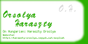 orsolya haraszty business card